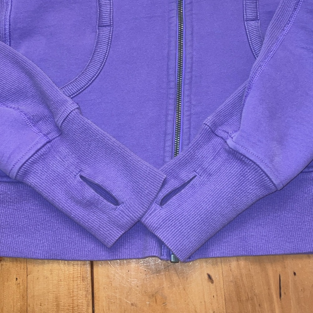 RARE- Lululemon Chakra Lotus Scuba-Sz 12- Embroidered Lotus🪷 on Hood- Purp- SE - Picture 17 of 17